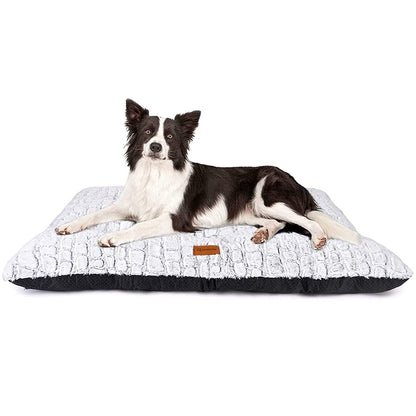 Dog Bed Crate Pad Plush Soft Dog Crate Bed for Medium Dogs and Cats Washable Anti-Slip Kennel Crate Mats for Sleeping and Anti Anxiety M