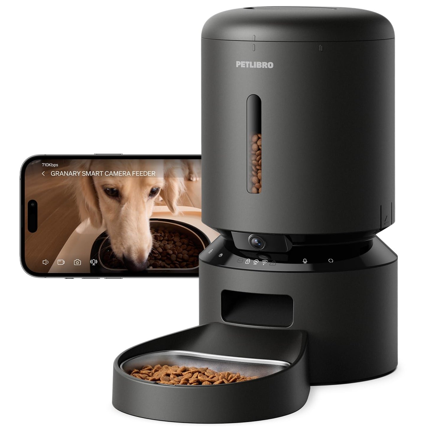 PETLIBRO Automatic Cat Feeder – 3L Programmable Pet Food Dispenser with Airtight Storage, Timed Portion Control, Voice Meal Call & Dual Power Supply, Clog-Free Healthy Feeding for Cats & Small Dogs