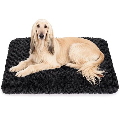 Dog Bed Crate Pad Plush Soft Dog Crate Bed for Medium Dogs and Cats Washable Anti-Slip Kennel Crate Mats for Sleeping and Anti Anxiety M