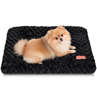 Dog Bed Crate Pad Plush Soft Dog Crate Bed for Medium Dogs and Cats Washable Anti-Slip Kennel Crate Mats for Sleeping and Anti Anxiety M
