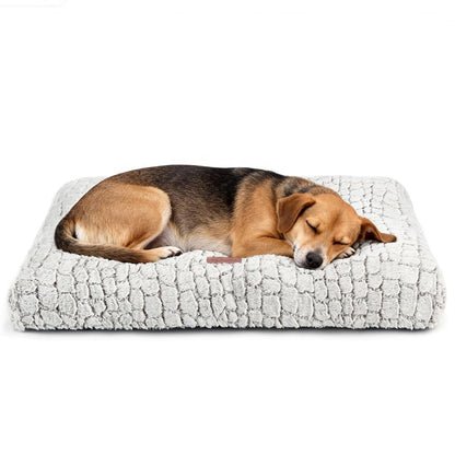 Dog Bed Crate Pad Plush Soft Dog Crate Bed for Medium Dogs and Cats Washable Anti-Slip Kennel Crate Mats for Sleeping and Anti Anxiety M