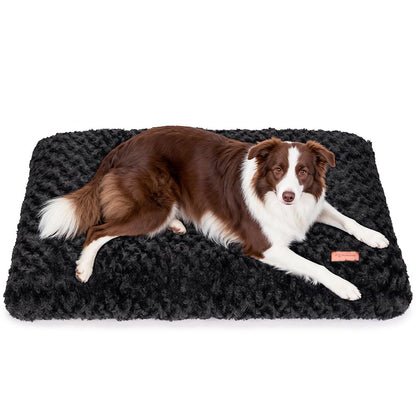 Dog Bed Crate Pad Plush Soft Dog Crate Bed for Medium Dogs and Cats Washable Anti-Slip Kennel Crate Mats for Sleeping and Anti Anxiety M
