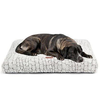 Dog Bed Crate Pad Plush Soft Dog Crate Bed for Medium Dogs and Cats Washable Anti-Slip Kennel Crate Mats for Sleeping and Anti Anxiety M