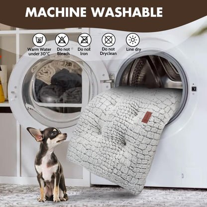 Dog Bed Crate Pad Plush Soft Dog Crate Bed for Medium Dogs and Cats Washable Anti-Slip Kennel Crate Mats for Sleeping and Anti Anxiety M