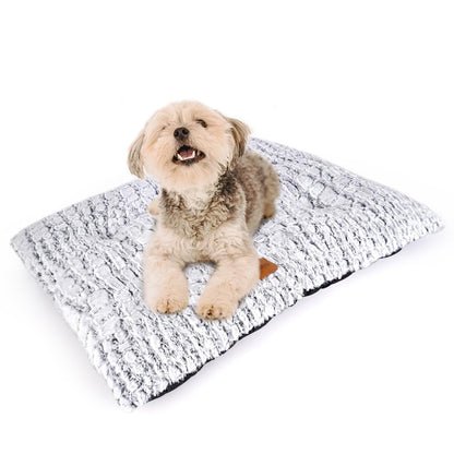 Dog Bed Crate Pad Plush Soft Dog Crate Bed for Medium Dogs and Cats Washable Anti-Slip Kennel Crate Mats for Sleeping and Anti Anxiety M