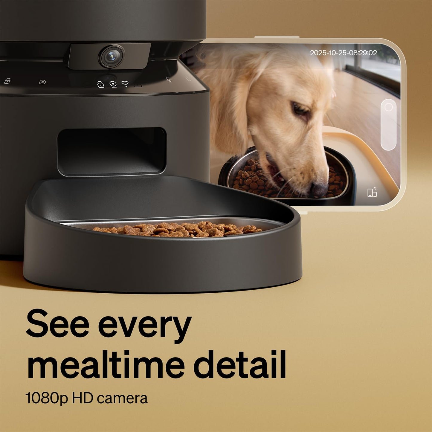 PETLIBRO Automatic Cat Feeder – 3L Programmable Pet Food Dispenser with Airtight Storage, Timed Portion Control, Voice Meal Call & Dual Power Supply, Clog-Free Healthy Feeding for Cats & Small Dogs