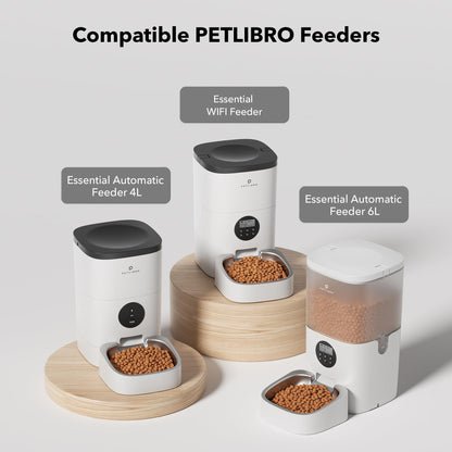 PETLIBRO Automatic Cat Feeder, 5G WiFi Automatic Dog Food Dispenser with Freshness Preservation, 5L Timed Pet Feeder with Low Food Sensor, Up to 10 Meals Per Day, Granary Black