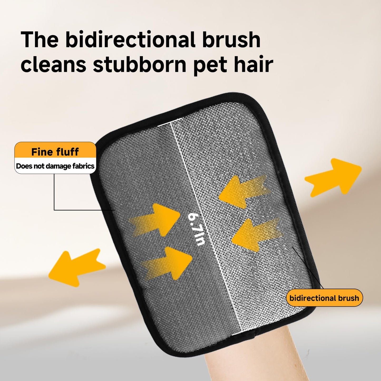 NVNAN Pet Hair Removal Glove for Dogs & Cats, 2-in-1 Deshedding Brush & Massage Mitt - Grooming Gloves for Shedding Control, Bathing and Washing, Safe for Short/Long Hair Pets 2-Pack (Blue)