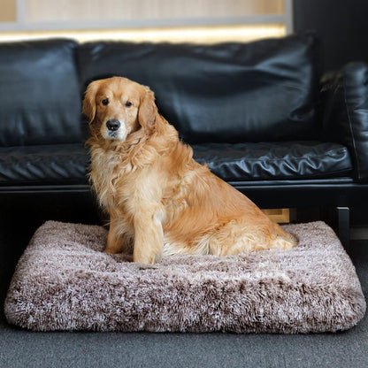 Dog Bed Crate Pad Plush Soft Dog Crate Bed for Medium Dogs and Cats Washable Anti-Slip Kennel Crate Mats for Sleeping and Anti Anxiety M