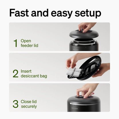 PETLIBRO Automatic Cat Feeder, 5G WiFi Automatic Dog Food Dispenser with Freshness Preservation, 5L Timed Pet Feeder with Low Food Sensor, Up to 10 Meals Per Day, Granary Black