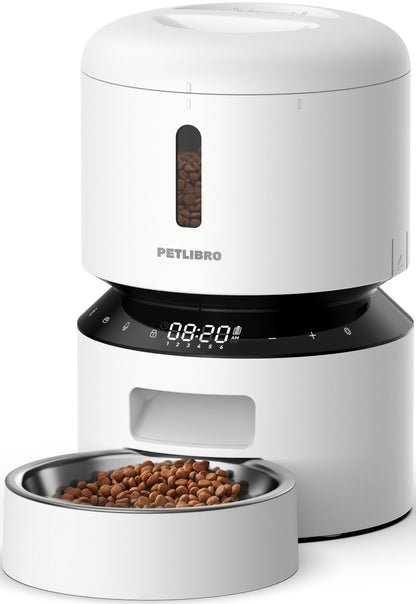 PETLIBRO Automatic Cat Feeder – 3L Programmable Pet Food Dispenser with Airtight Storage, Timed Portion Control, Voice Meal Call & Dual Power Supply, Clog-Free Healthy Feeding for Cats & Small Dogs