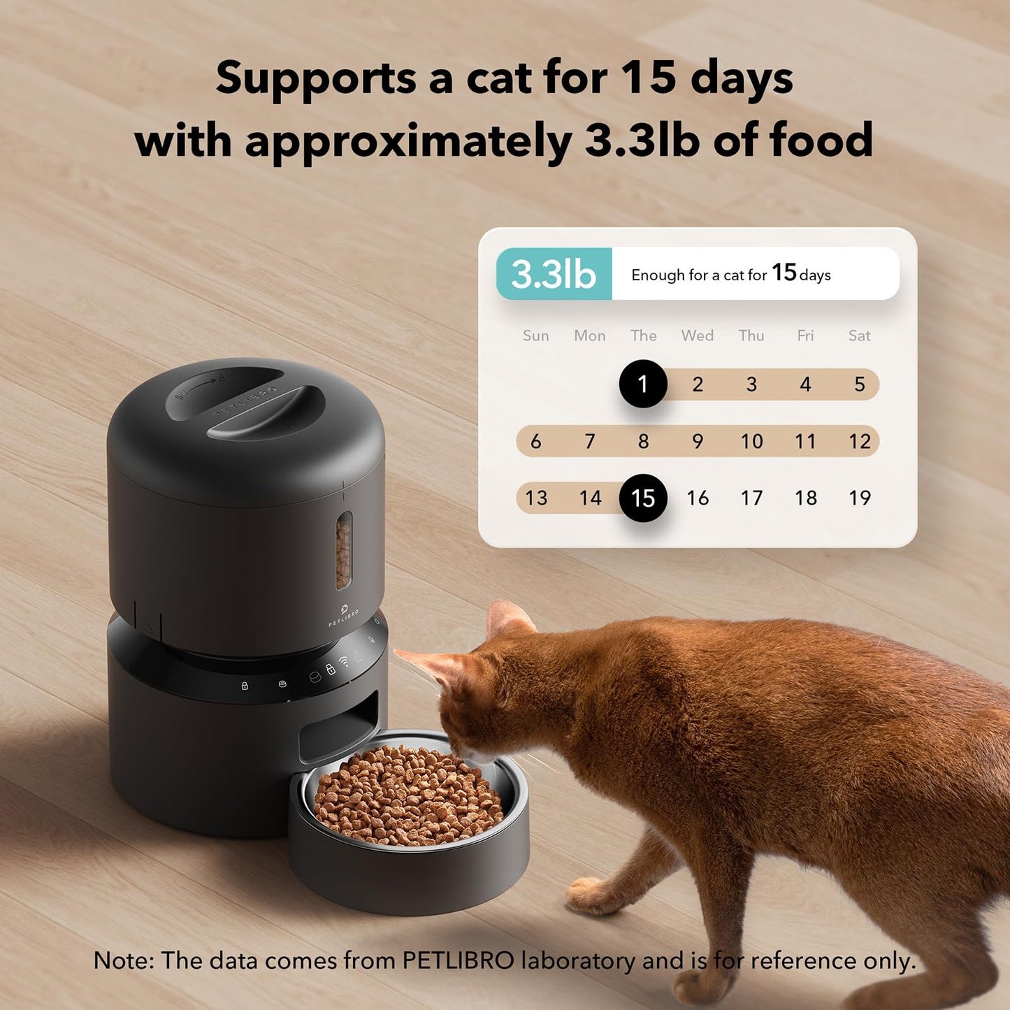 PETLIBRO Automatic Cat Feeder, 5G WiFi Automatic Dog Food Dispenser with Freshness Preservation, 5L Timed Pet Feeder with Low Food Sensor, Up to 10 Meals Per Day, Granary Black