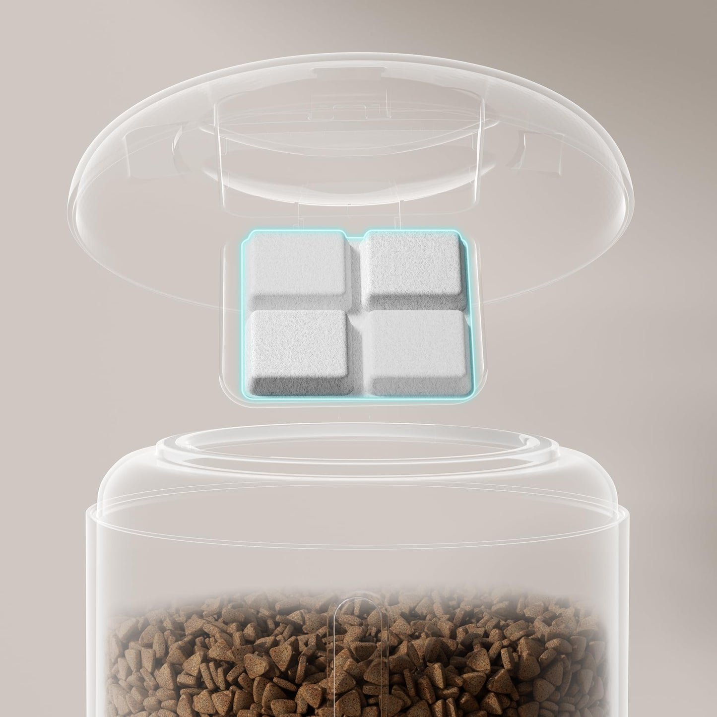 PETLIBRO Automatic Cat Feeder, 5G WiFi Automatic Dog Food Dispenser with Freshness Preservation, 5L Timed Pet Feeder with Low Food Sensor, Up to 10 Meals Per Day, Granary Black
