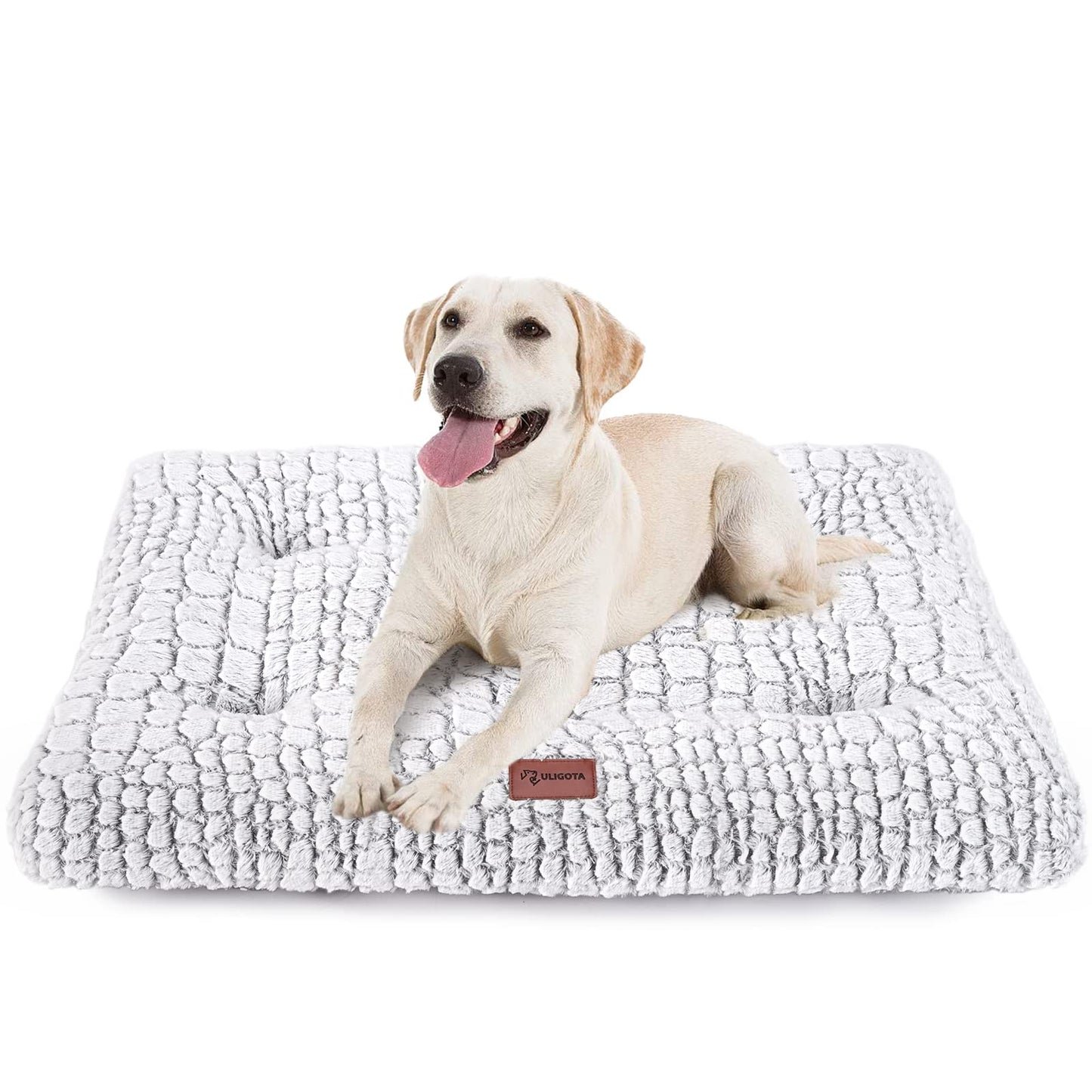 Dog Bed Crate Pad Plush Soft Dog Crate Bed for Medium Dogs and Cats Washable Anti-Slip Kennel Crate Mats for Sleeping and Anti Anxiety M