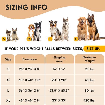 PetJett Calming Medium Dog Bed - 30'' Round Dog Beds - Washable Dog Bed - Anti-Slip Super Soft Fluffy Plush Donut Bed, Anti-Anxiety Premium Comfort Pet Bed, Fits Dogs up to 45 lbs - Beige