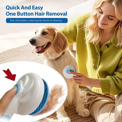NVNAN Pet Hair Removal Glove for Dogs & Cats, 2-in-1 Deshedding Brush & Massage Mitt - Grooming Gloves for Shedding Control, Bathing and Washing, Safe for Short/Long Hair Pets 2-Pack (Blue)