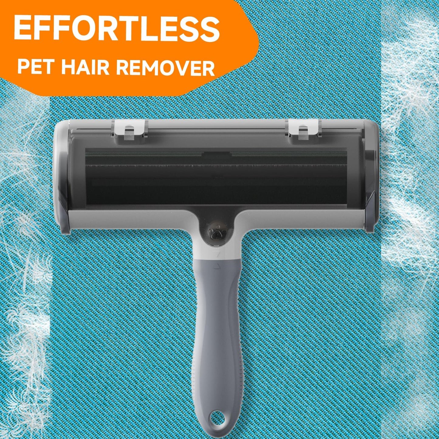 NVNAN Pet Hair Removal Glove for Dogs & Cats, 2-in-1 Deshedding Brush & Massage Mitt - Grooming Gloves for Shedding Control, Bathing and Washing, Safe for Short/Long Hair Pets 2-Pack (Blue)