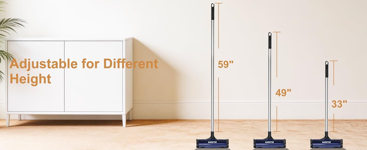 the lendth can be adjusted with 4 section of handle